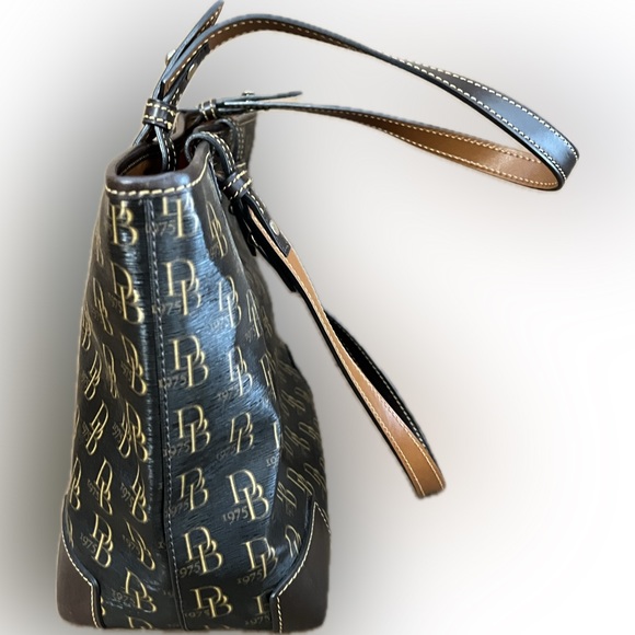 Vintage Dooney Bourke 1975 Signature Vanessa
Coated Nylon Large Tote Bag EUC - Picture 2 of 16